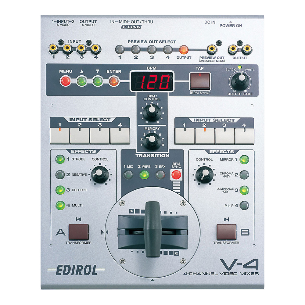 Edirol V-4 Four Channel Video Mixer – SoundandVideoRentals.com