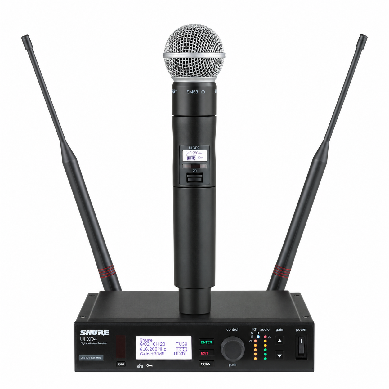 Shure-ULXD4-Single-Channel-Handheld-System