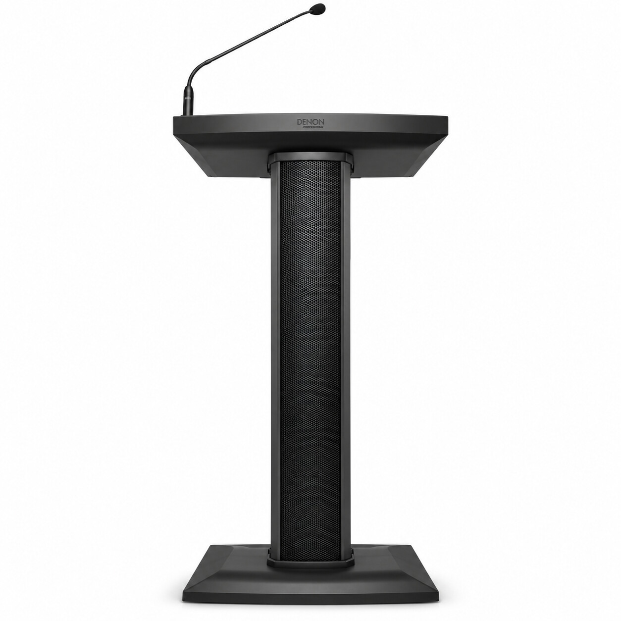 Denon Professional Lectern Active – Front View Denon Professional Lectern Active powered podium – front view
